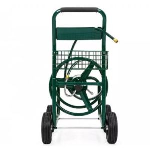 China Convenient Water Hose Reel Cart Four Wheels Heavy Duty Hose Reel Trolley on sale