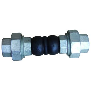 Industrial Pipe Expansion Joint Screwed Rubber Expansion Joint 1/2" To 4"