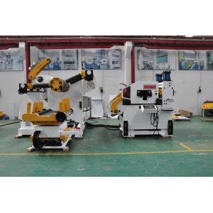 Buy cheap Automatic Punching Decoiler Straightener Feeder Rack And Leveling Machine 2 In 1 High Speed from wholesalers
