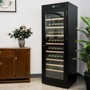 Buy cheap Precision Temperature Control Black Solid Wood Kitchen Wine Cooler product