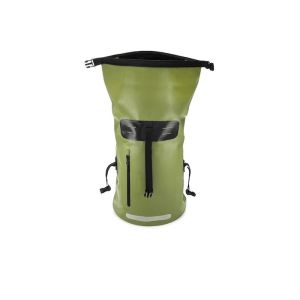 China Waterproof Cool Camping Accessories Green 500D PVC Tarpaulin Outdoor Rucksack on sale