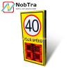 IP54 Waterproof Level 2 Color Speed Limit Signs 12watt Red and 15watt Green for Industrial Applications for sale