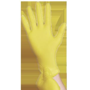 Buy cheap Working Safety Yellow Disposable Medical Nitrile Gloves Latest Design from wholesalers