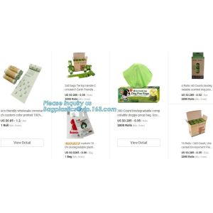 Buy cheap Compostable EPI Plastic T-Shirt Bag, 100%biodegradable compostable garbage trash bag with drawstring from wholesalers