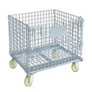 Buy cheap OEM ODM Metal Collapsible Wire Mesh Containers Zinc Plated from wholesalers