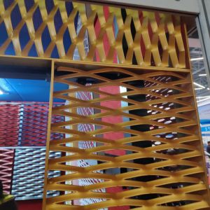 Buy cheap Customized Powder Coating Aluminum Expanded Metal Mesh Ceiling Wall Facaded from wholesalers
