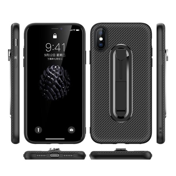 Color Black Carbon Fiber Invisible Kickstand TPU Case Back Cover For Oppo R9 Plus R9s Plus R11 R15 Pro Reaime 2 A59/F1S