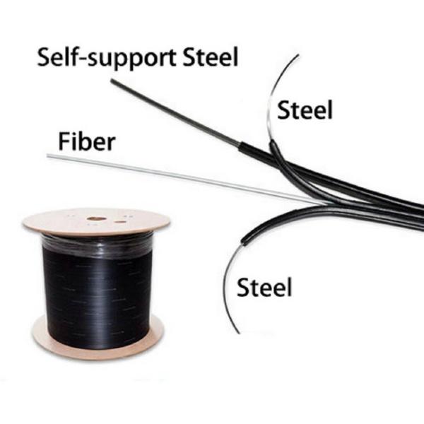 Flame Retardant FRP FTTH Fiber Optic Cable Single Mode GJXFH1B Strength Member