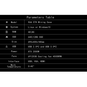 Buy cheap 4U Rackmount 6 Gpu Mining Rack Silent Psu 2500w 8 Card Slots from wholesalers