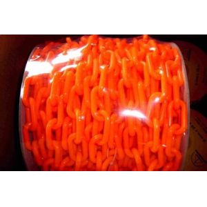 Red / White Plastic Barrier Chain Recyclable PE Warning Chain