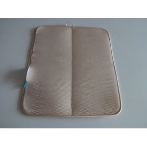 Diamond Weave Microfiber Dish Drying Mat with Satin Binding 16x18inch