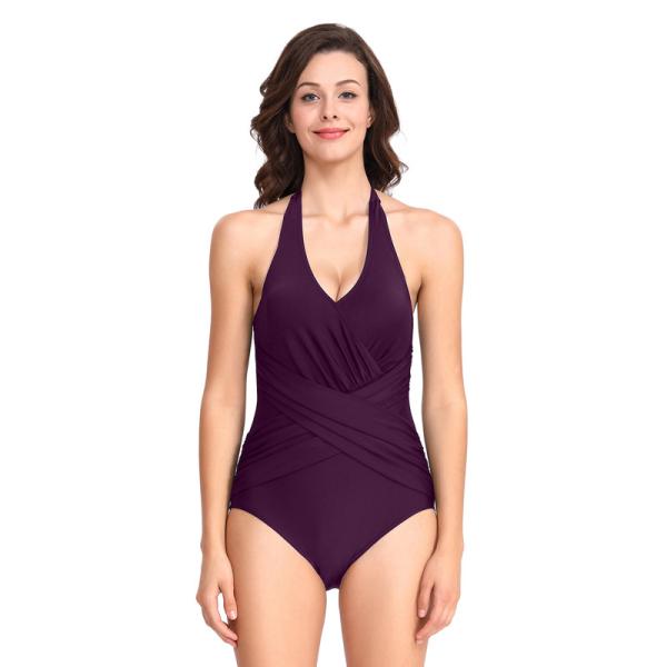 Quality Durable Open Back Conservative One Piece Swimsuit To Hide Belly for sale
