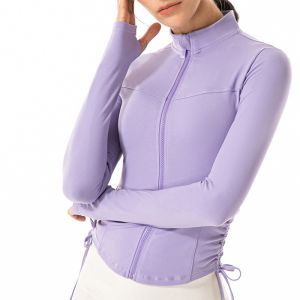 Buy cheap Drawstring Tops Zipper Horse Riding Jacket Soft Women Show Equestrian Clothing from wholesalers