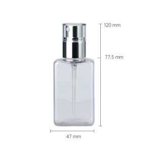 Buy cheap 135ml Transparent rectangle smooth with Silver pump for shampoo lotion bottle from wholesalers
