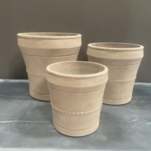 7-8 Years Life Time Fiber Cement Flower Pot Frost Resistant And Long-lasting For