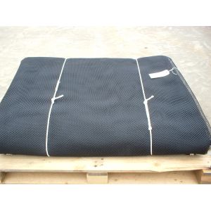 Fire Retardant Playground Rope Net Anti Climb 8mm Hexagonal Mesh Black Polyester