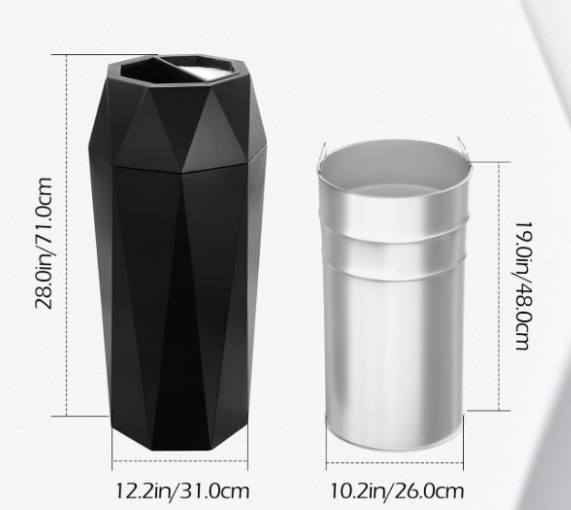 Buy cheap Round Shape Custom Trash Can with Sensor Lid for Easy Cleaning and Household Use from wholesalers