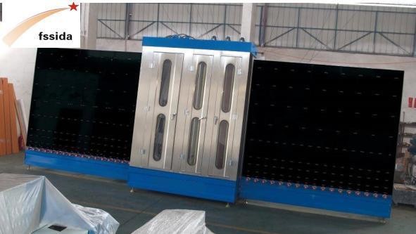 Quality 1500 Flat Glass Cleaning Drying Vertical Glass Washing Machine with PDA Certification for sale