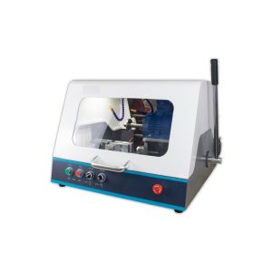 China Water Cooling Manual Metallographic Cutting Machine HQG-100 with double-shell structure on sale