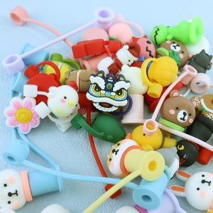 Custom Silicone Straw Cover -40℃ to 230℃ Temperature Range Customized Size straw