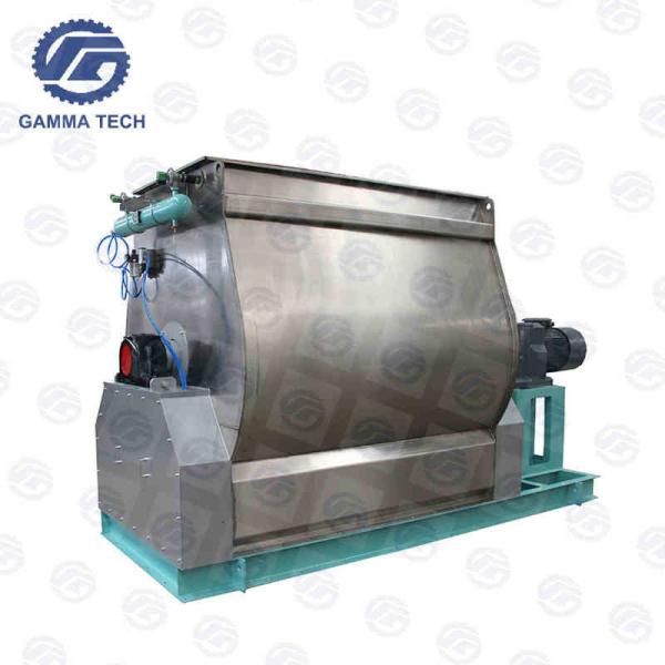 Quality Evenly Double Shaft Paddle Mixer 37kw Fish Feed Mixer Machine for sale