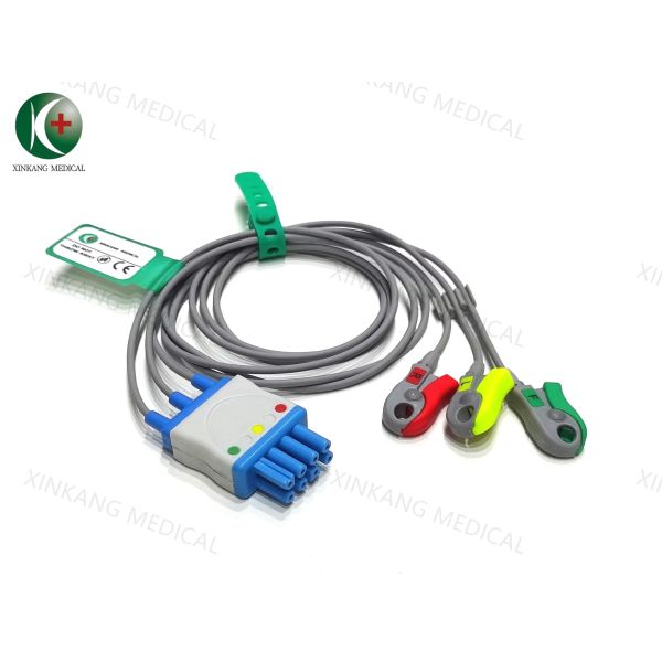 Buy cheap Compatible Nihonkohden BR-903 Ecg leadwire 3leads Clip IEC from wholesalers