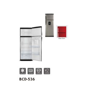 Vertical Stainless Steel Top Freezer Refrigerator With Adjustable Shelves Water