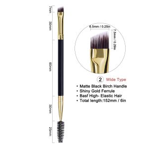SHARP and STRONG THIN bristle Hair New color spoolie eyebrow brush thin angled