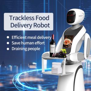 Buy cheap Intelligent Automatic Restaurant Service Robot Autonomous Delivery Robot Humanoid from wholesalers