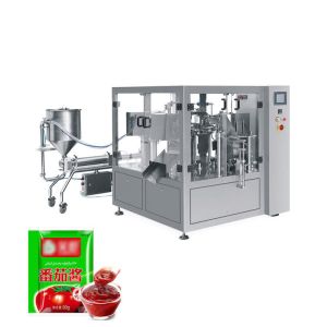 China 304 SUS  Liquid Chocolate Packaging Machine Premade Pouch Packing Machine on sale
