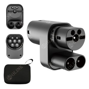 China Olink Electric Vehicle Car Charger Plug CCS2 Ev Adapter Convertor Type2 CCS Combo 2 CCS 2 to Type2 Ev Charger on sale