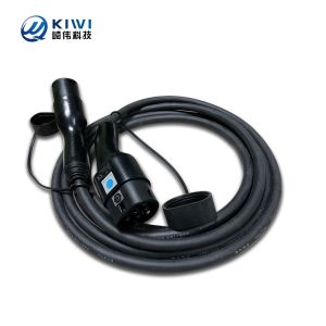 KIWI Portable Electric Vehicle Charger Cable Type 1 to Type 2 Flame Class UL94
