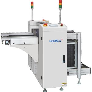 Buy cheap Fully Automatic PCB Loader And Unloader Dual Track With LED Touch Screen SMEMA Interface from wholesalers