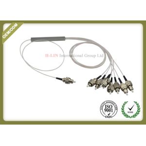 0.9mm Steel Tube Fiber Optic Cable Splitter 1x8 , Plc Optical Splitter GPON