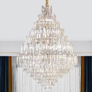 Buy cheap Luxury Led Crystal Chandelier For Living Room Modern Home Decor Lobby Large Chandelier(WH-CY-220) from wholesalers