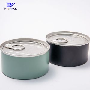 D73x30mm Small Round Metal Containers 100ml Tall Round Tin Containers