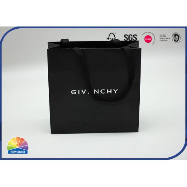 Quality Customized Paper Packaging Bags Folding Carton With Gold Stamping Nylon Handle for sale