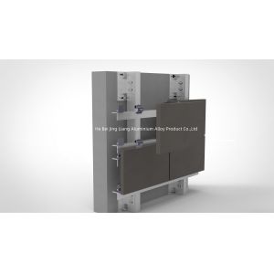 Buy cheap Customized Lightweight Aluminum Spray Paint Finish Stone Cladding Systems from wholesalers