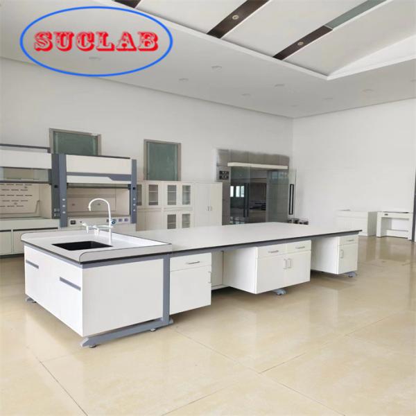 Buy cheap Chemistry Lab Workbench Hong Kong With Fire Resistant Laminate Phenolic Resin Top Multiple Cabinets from wholesalers