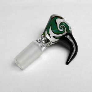Buy cheap Heady Colored Glass Smoking Water Pipe Bowl With Handle Beautiful Slide from wholesalers