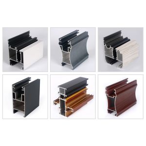 China Construciton Alloy 6063 T5 Powder Coated Aluminium Door Profiles / Extruded Aluminum Profiles on sale