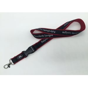 Multi Colored Heat Transfer Print Work Badge Lanyards , Custom Sublimation