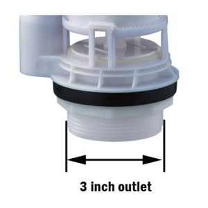 Buy cheap Flush Valve 3 Inch Outlet Double Cable Control With Chrome Plated Push Button For 2 PC Toilet From Xiamen China from wholesalers