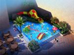 Buy cheap Anti UV Aqua Park Playground Spray Park Fiberglass Family Water Slides from wholesalers