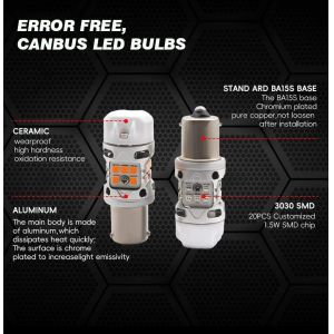 Buy cheap Newest Innovative T3 Dual Color Switchback CANBUS LED Bulb 1157 BAY15D With 1200LM Anti Hyper Flash Amber Turn Signal Light and White DRL from wholesalers