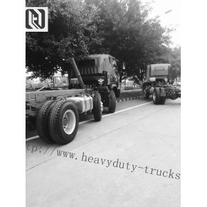 Buy cheap 336hp Red Left Hand Drive Dump Truck 6x4 Sinotruk Howo7 Brand URO II Emission from wholesalers