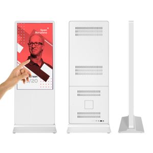 Buy cheap 46inch 55inch floor standing lcd advertising player Pedestal lcd large network digital advertising screens kiosk on whee from wholesalers