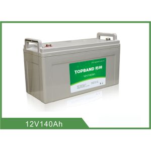 Buy cheap 140Ah Led Light Rechargeable Battery Deep Cycle With Silver Prismatic Case product