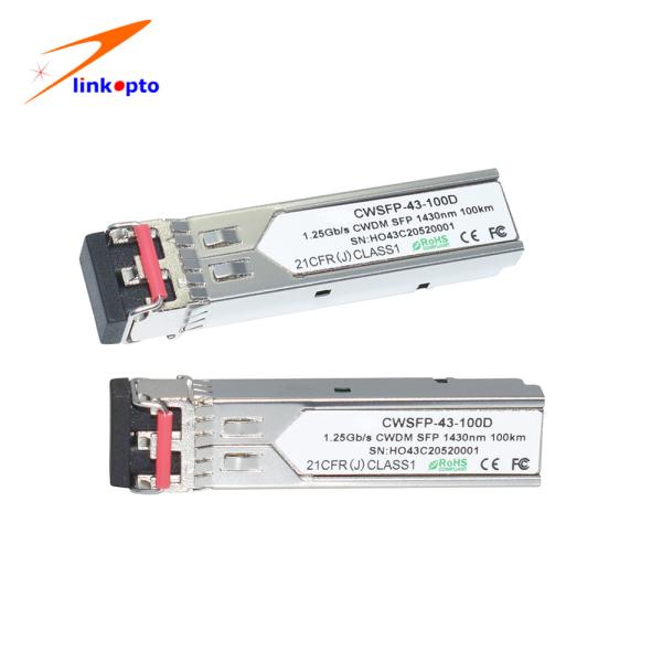 Buy cheap 700mW 1430nm LC 100KM 1.25G CWDM SFP Transceivers from wholesalers