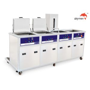 Buy cheap 4 Tanks Ultrasonic Cleaning Tank 77L Tank Volume 28/40KHz from wholesalers